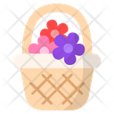 Flower Basket Bouquet Flower Bunch Icon