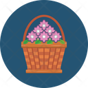 Flowers Basket Flowers Blossom Icon