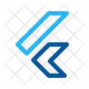 Flutter Icon - Download in Line Style