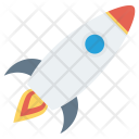 Fly Rocket Space Icon