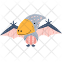 Flying Dinosaur Pterodactyl  Icon