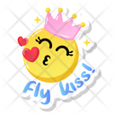 Kiss Kiss Emoji Flying Kiss Icon