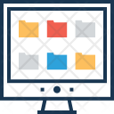 Folder Layout Monitor Icon