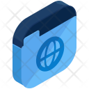 Folder Internet Isometric Icon