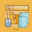 Folder File Search Icon