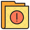 Alert Caution Folder Icon