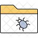 Bug Document Data Virus Infected Folder Icon