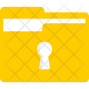 Folder Keyhole Icon