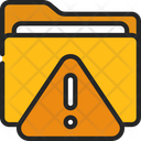 Folder Warning Folder Alert Folder Error Icon