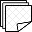 Folding Noticeboard Paper Icon