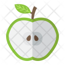 Food Apple Half Icon