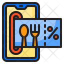 Credit Card Food Delivery Icon