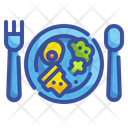 Food Plate Dish Cloche Icon