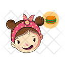 Foodie Girl Icon