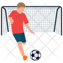 Football Playing Soccer Playing Football Net Icon