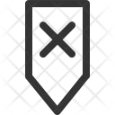 Forbidden Down Symbol Icon