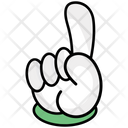 Forefinger First Sign Hand Gesture Icon