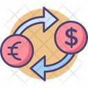 Foreign Currency Money Exchange Dollar Exchange Icon