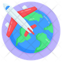 Global Flight Foreign Trip Flight Icon