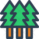 Forest Christmas Trees Pine Trees Icon