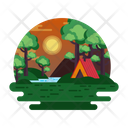 Forest Camping  Icon