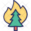 Fire Forest Tree Icon