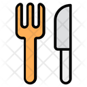 Tableware Fork And Knife Fork With Knife Icon