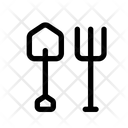 Fork Shovel Spade Icon