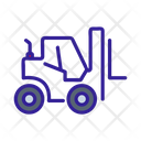 Forklift Contruction Vehicle Icon