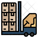 Forklift Supply Supply Chain Icon