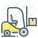 Forklift Logistic Icon