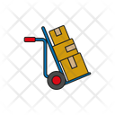 Forlift Hand Cartdelivery Cart Parcel Cart Icon
