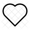 Forma Forma De Corazon Amor Icono