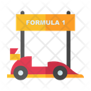 Formula One Racing Car F Car Icon