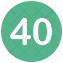 Forty Number Icon
