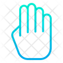 Fingers Four Hand Icon