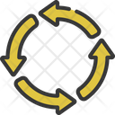 Four Circle Arrow  Icon