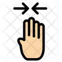 Four Finger Pinch Icon