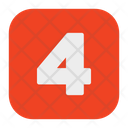Four 4 Number Icon