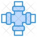 Pipe Four Way Water Icon