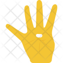 Fourth Finger Four Icon