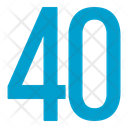 Fourty Numbers Icon