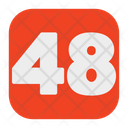 Fourty Eight 48 Number Icon