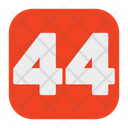 Fourty Four 44 Number Icon