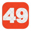 Fourty Nine 49 Number Icon