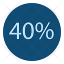 40 Numbers Offer Icon