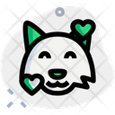 Fox Smiling With Hearts Icon