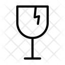 Fragile Broken Glass Icon