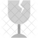 Logistics Delivery Glass Icon