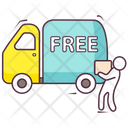Free Delivery Free Shipping Logistic Delivery Icon